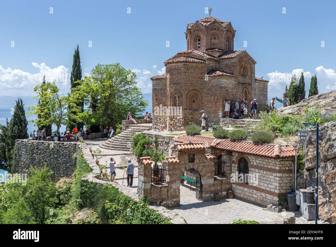 Church of Saint John the Theologian at Kaneo, Ohrid, Macedonia, (FYROM)), Republic of Northern MacedoniaChurch of Saint John the Theologian at Kaneo, Stock Photo