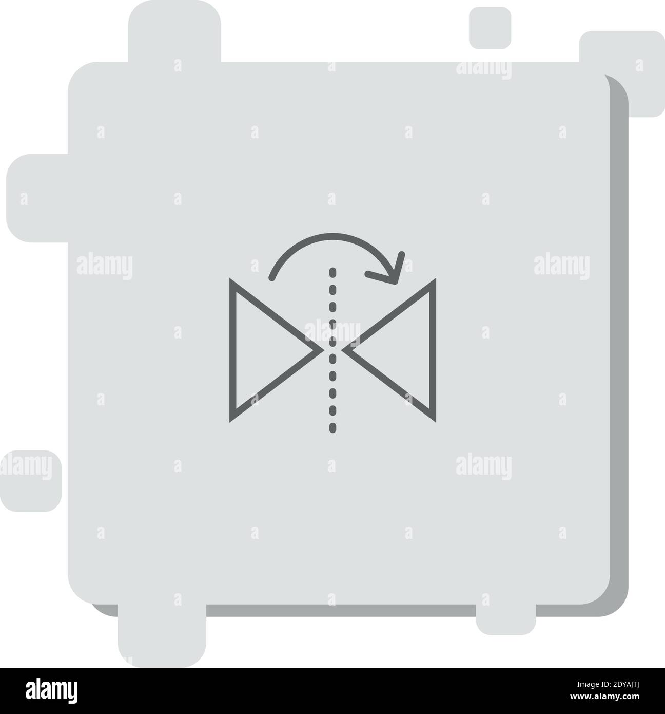 mirror horizontally vector icon modern simple vector illustration Stock