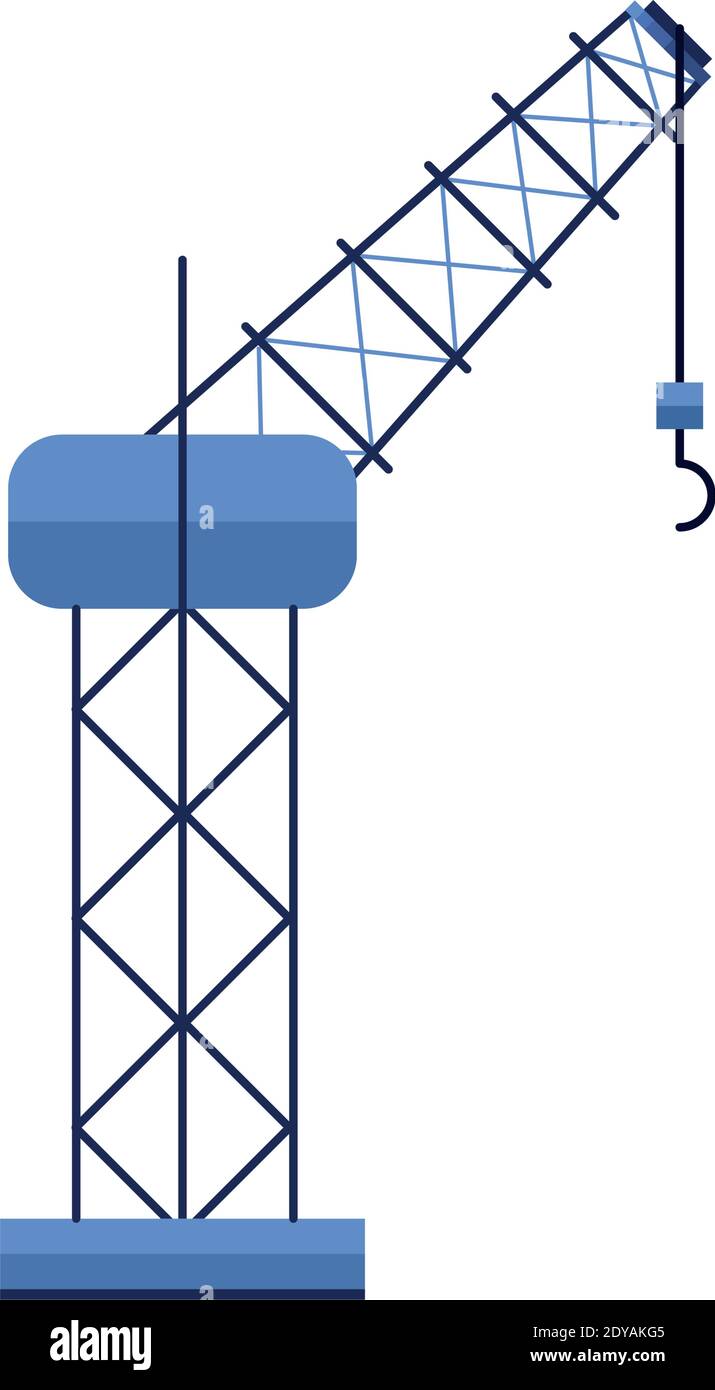 crane construction tower isolated icon vector illustration design Stock ...