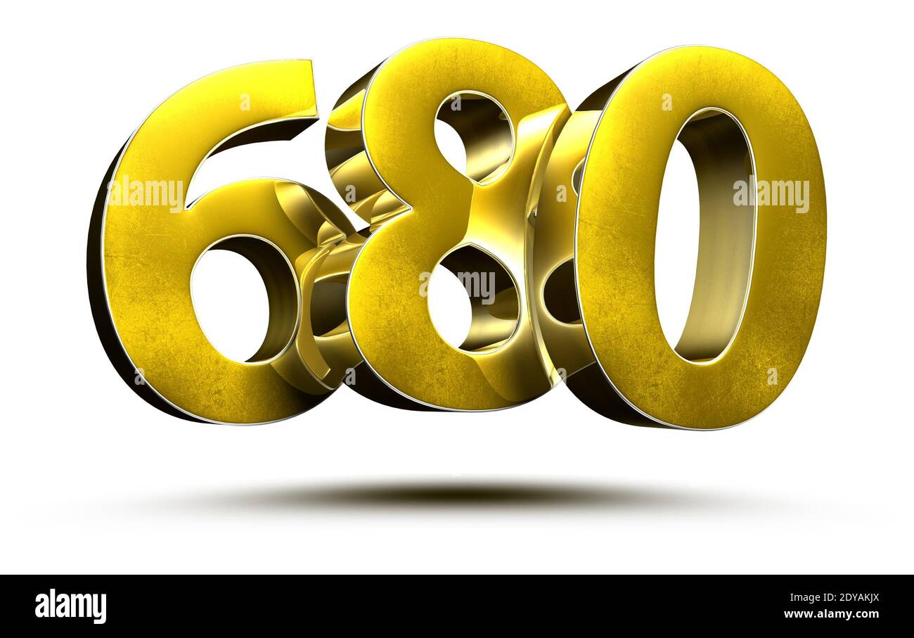 3d number 680 hi-res stock photography and images - Alamy