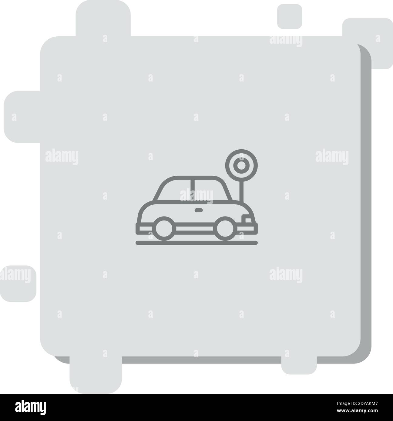 parking vector icon modern simple vector illustration Stock Vector