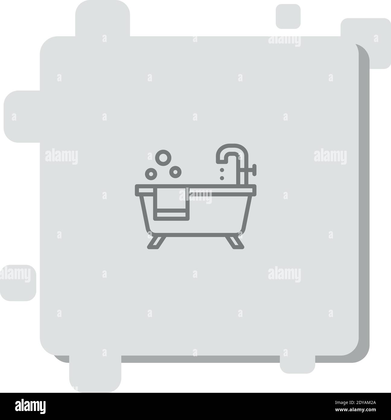 bathtub vector icon modern simple vector illustration Stock Vector ...