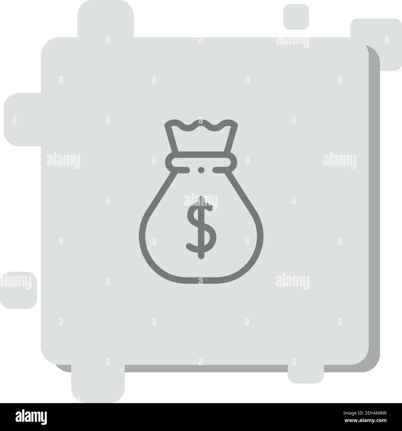 money bag vector icon modern simple vector illustration Stock Vector ...