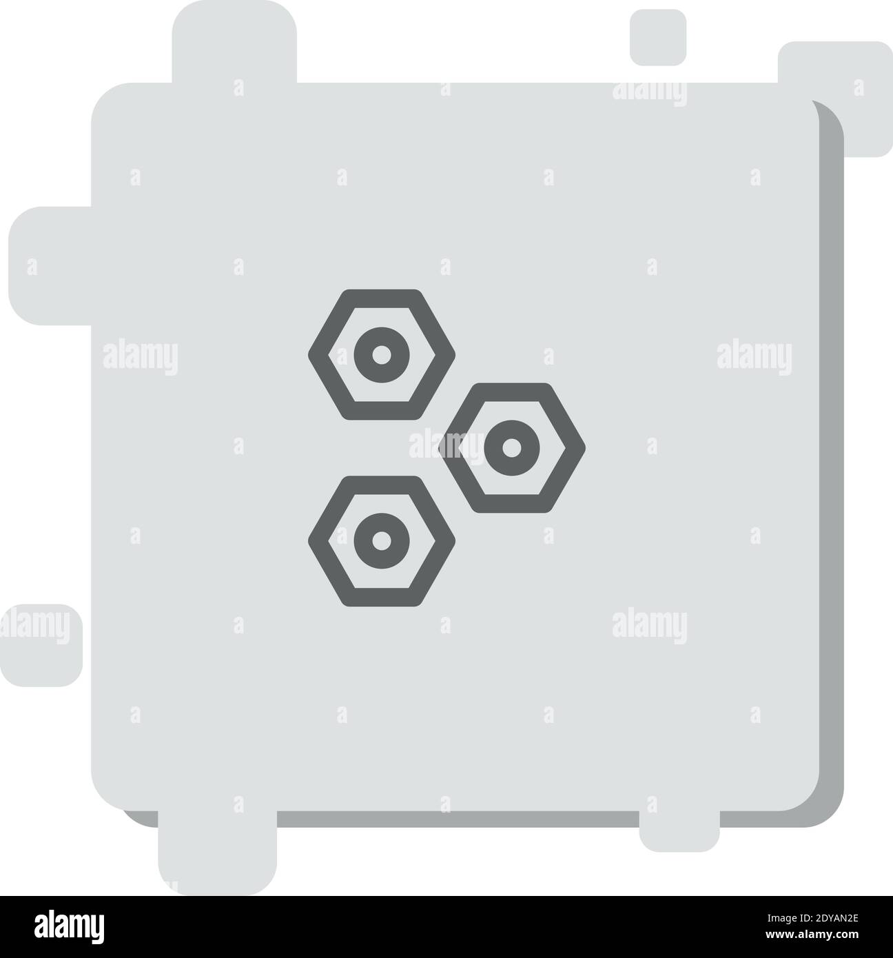 nuts vector icon modern simple vector illustration Stock Vector