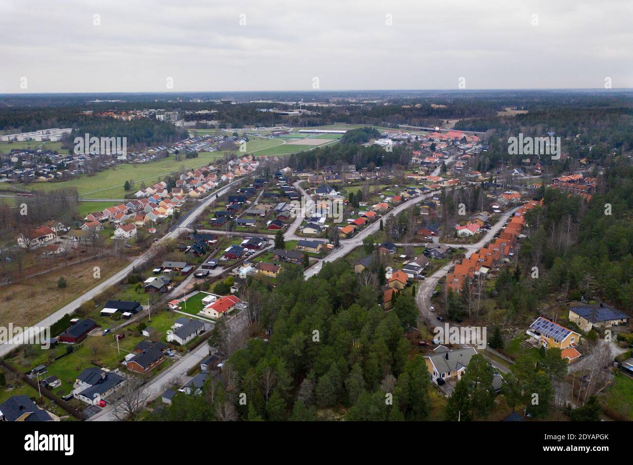 View of residential area. Stock Photo