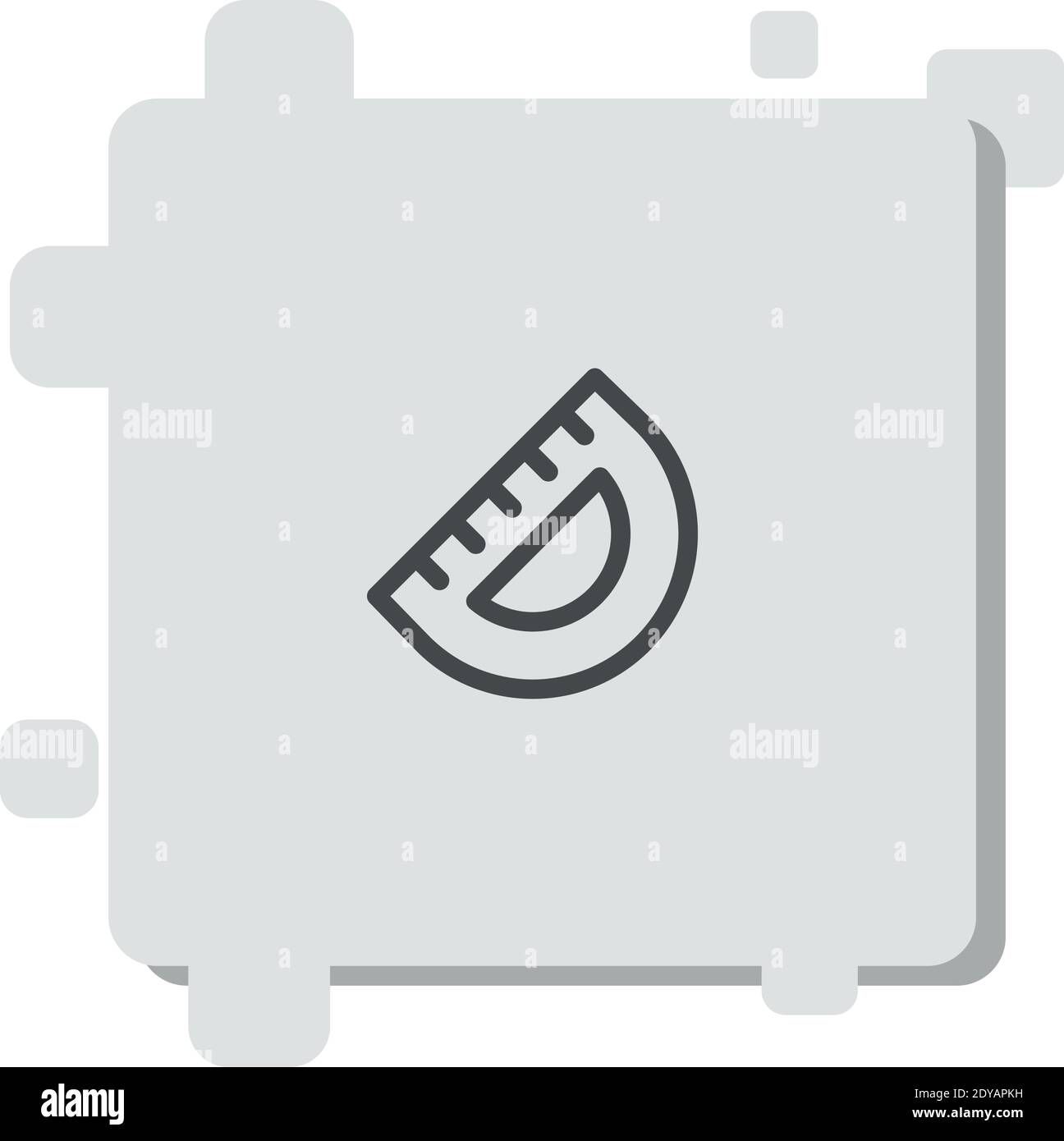 protactor vector icon modern simple vector illustration Stock Vector