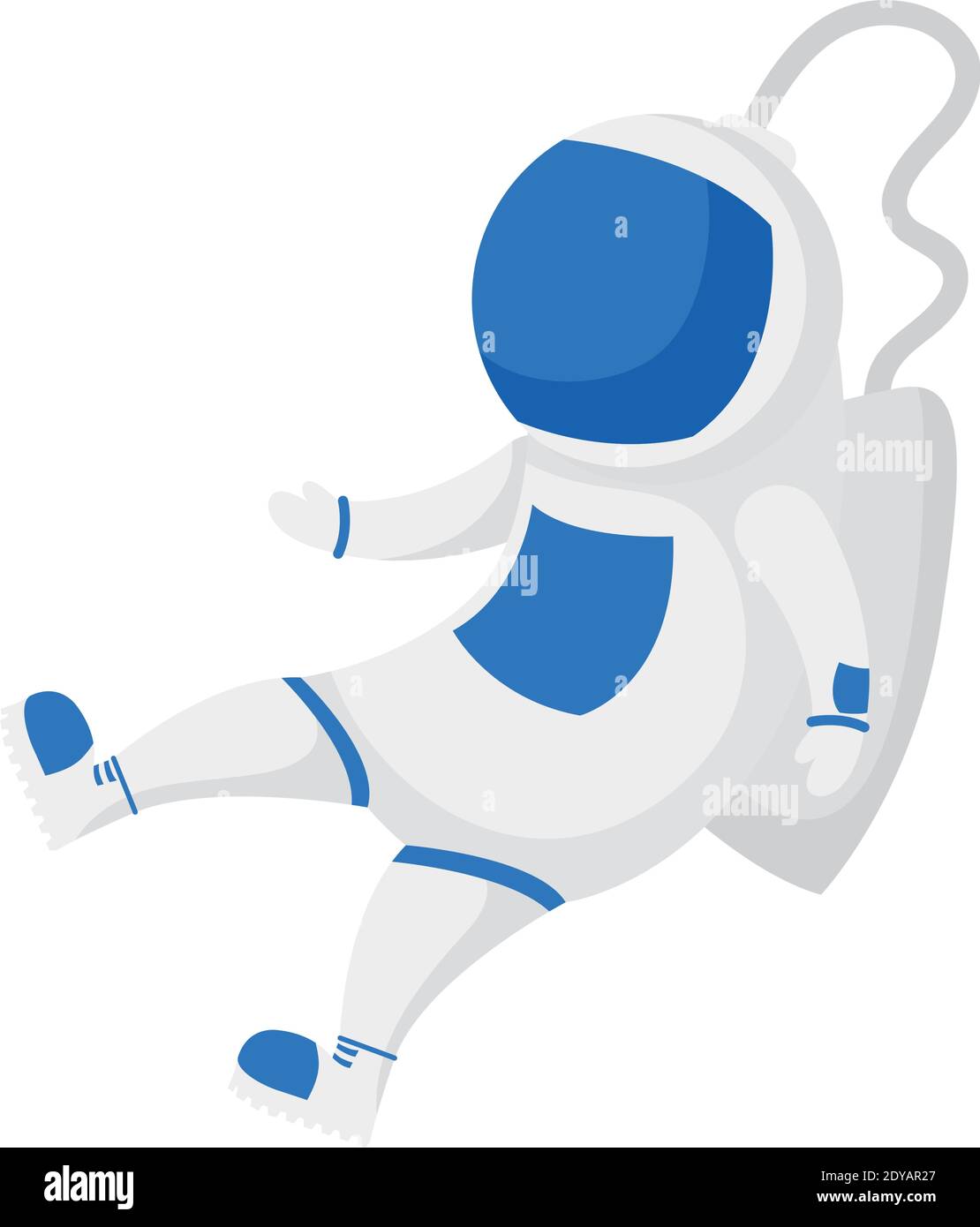 astronaut space character isolated style icon vector illustration ...