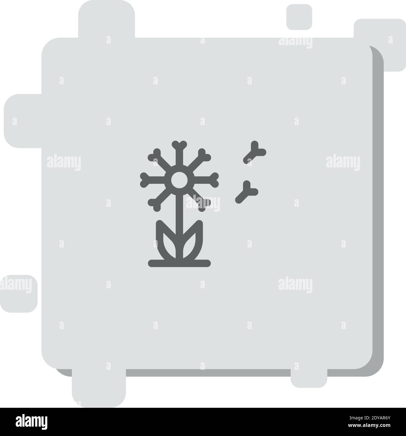 dandelion vector icon modern simple vector illustration Stock Vector ...