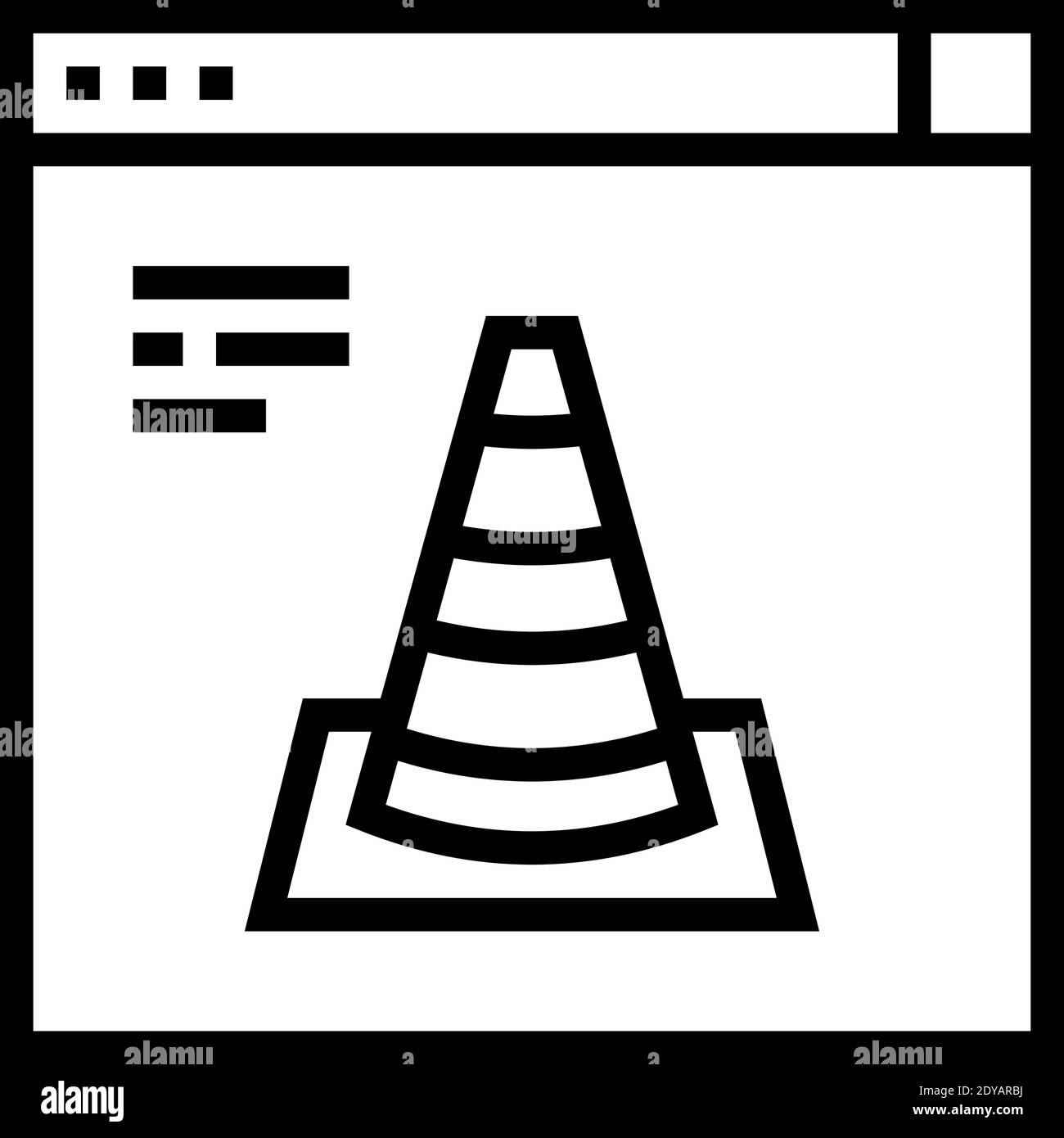 Video folder icon linear Black and White Stock Photos & Images - Alamy