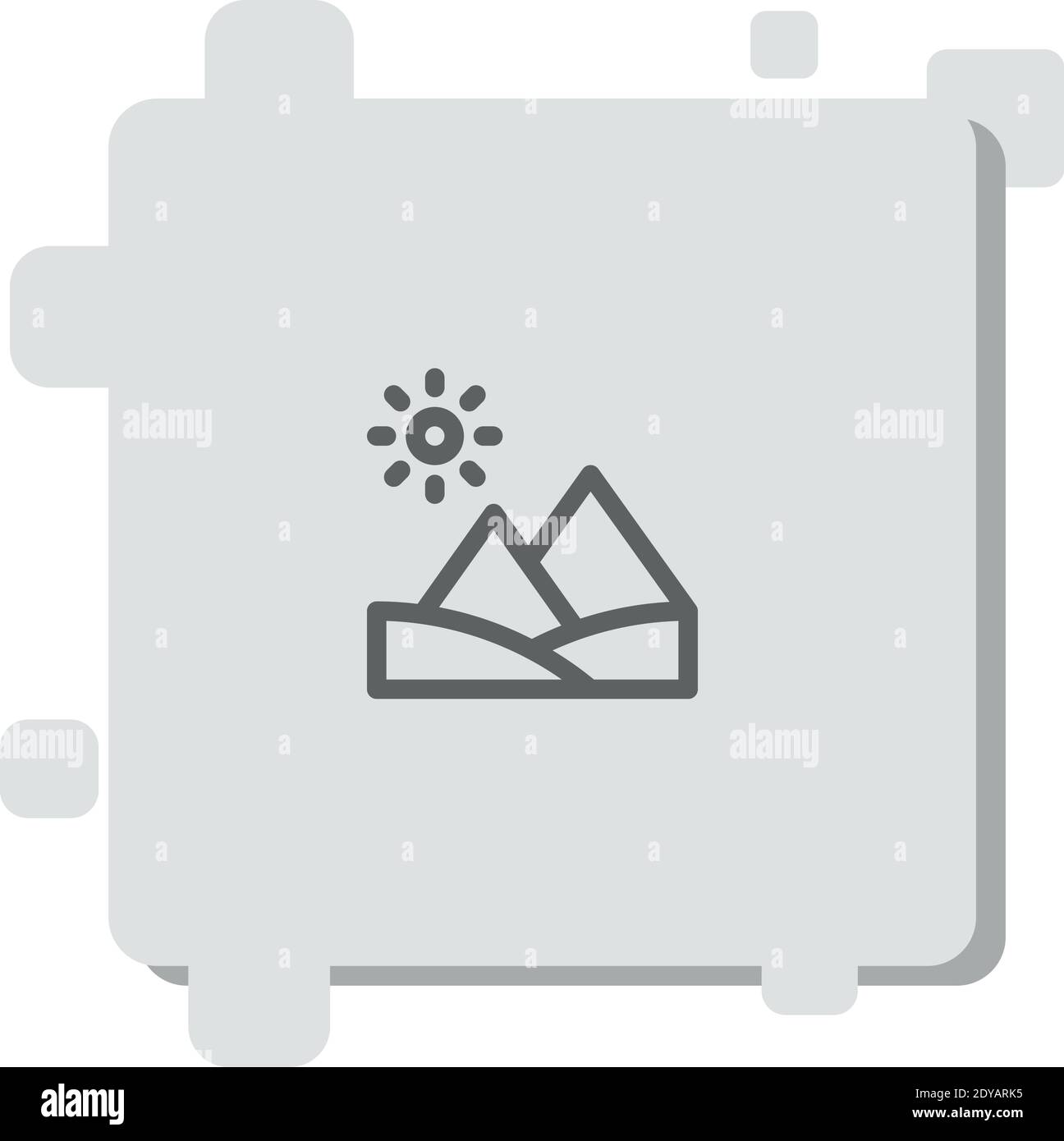 pyramid vector icon modern simple vector illustration Stock Vector ...