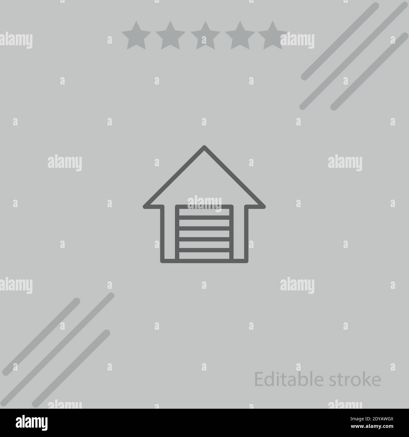 garage vector icon modern simple vector illustration Stock Vector Image ...