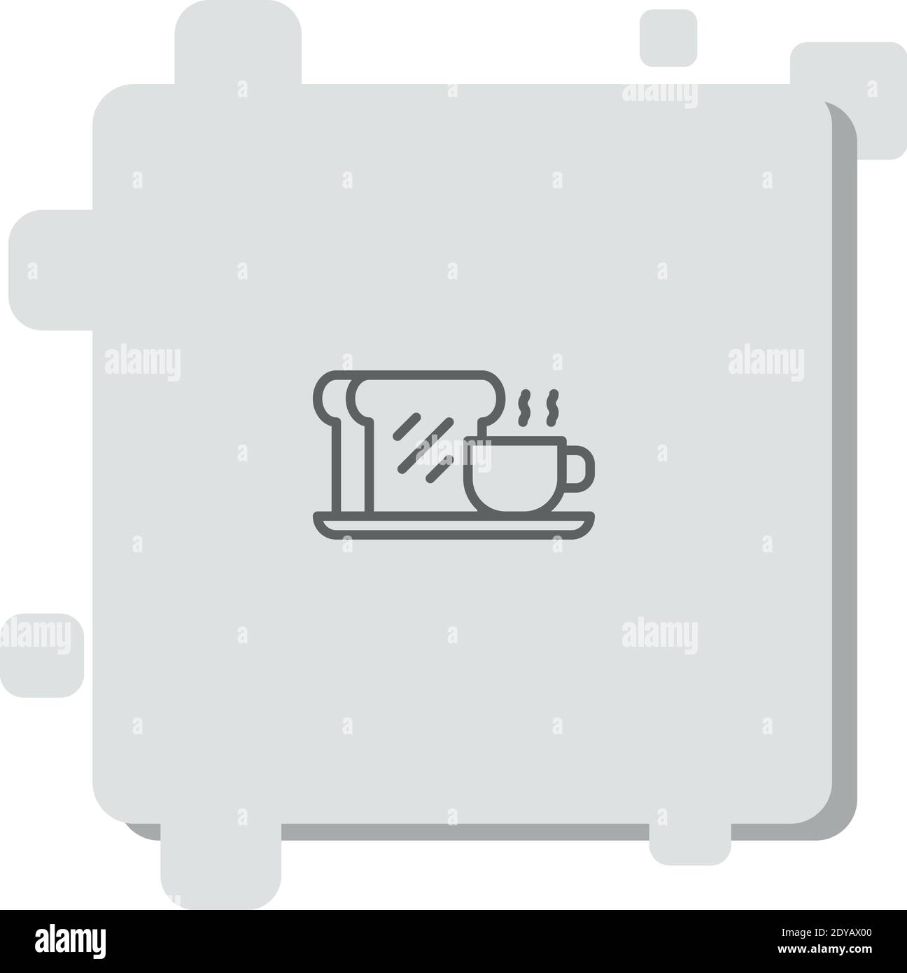 breakfast vector icon modern simple vector illustration Stock Vector ...
