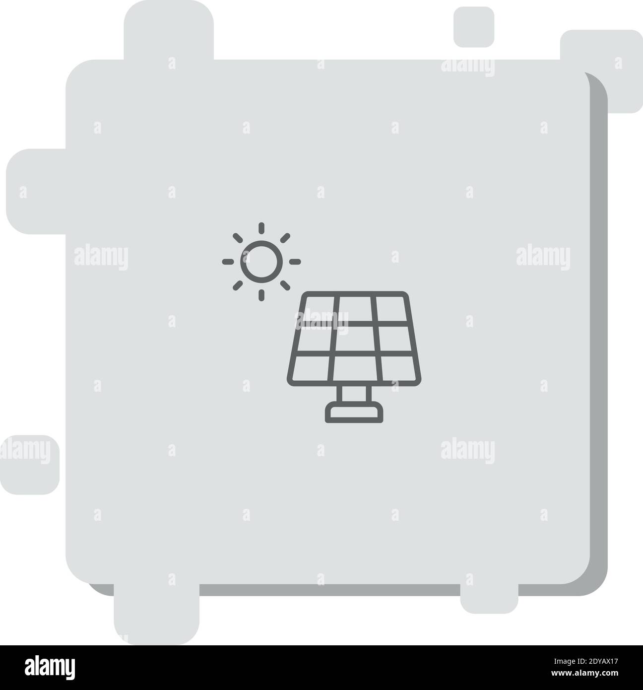 solar panel vector icon modern simple vector illustration Stock Vector ...