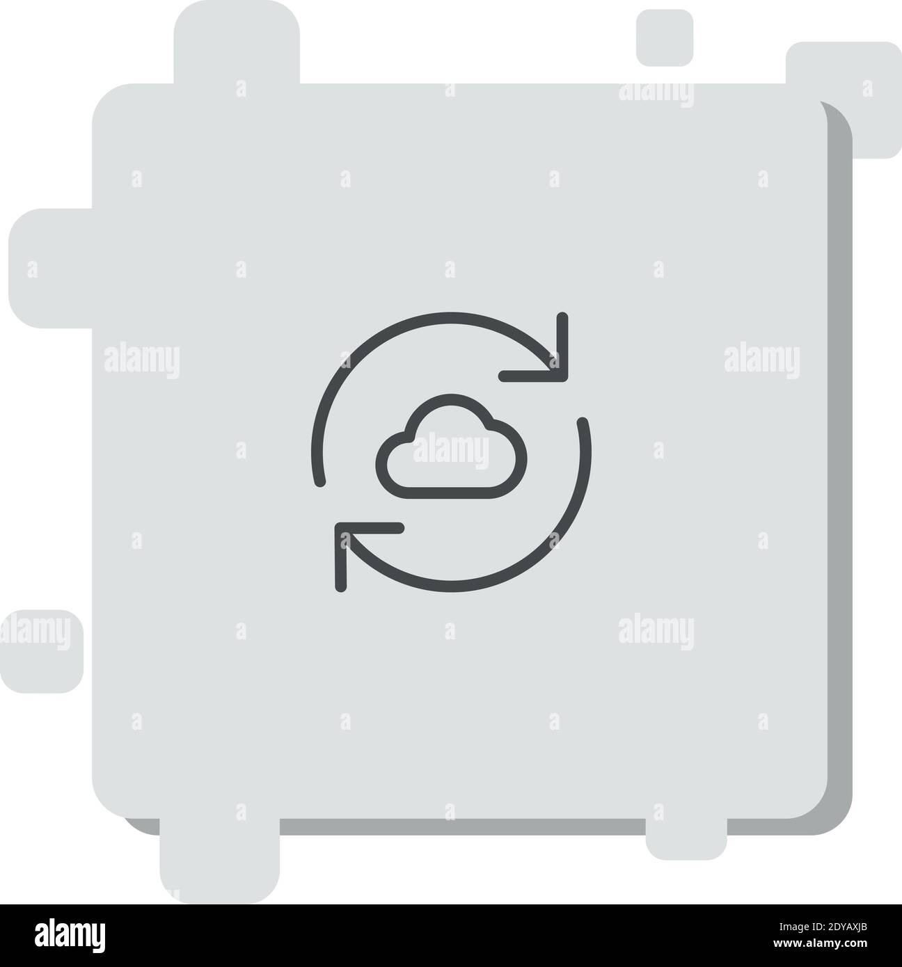 synchronize vector icon modern simple vector illustration Stock Vector ...