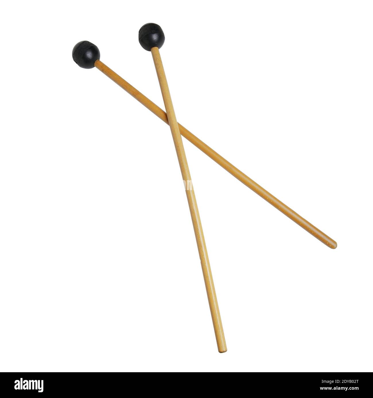Drumsticks for xylophone isolated Stock Photo Alamy