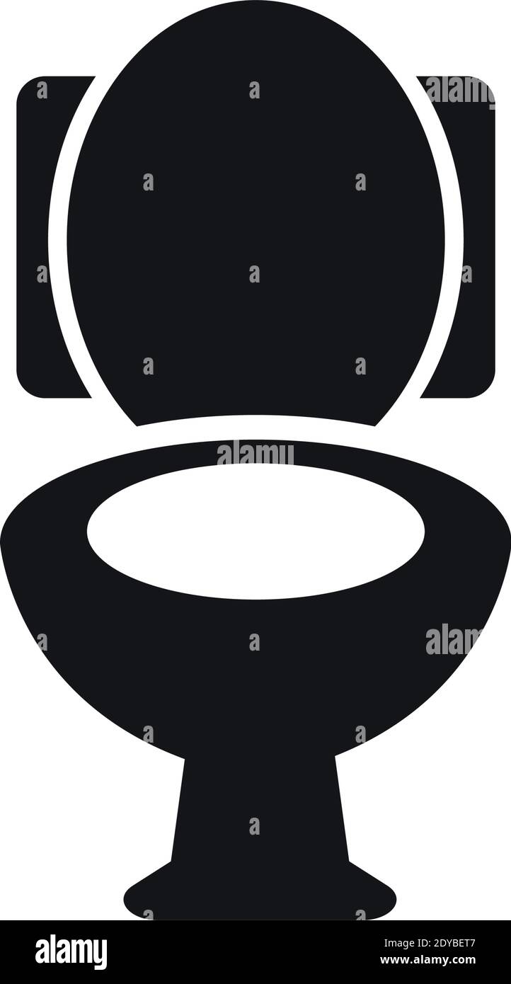 Seat toilet icon design template vector isolated Stock Vector