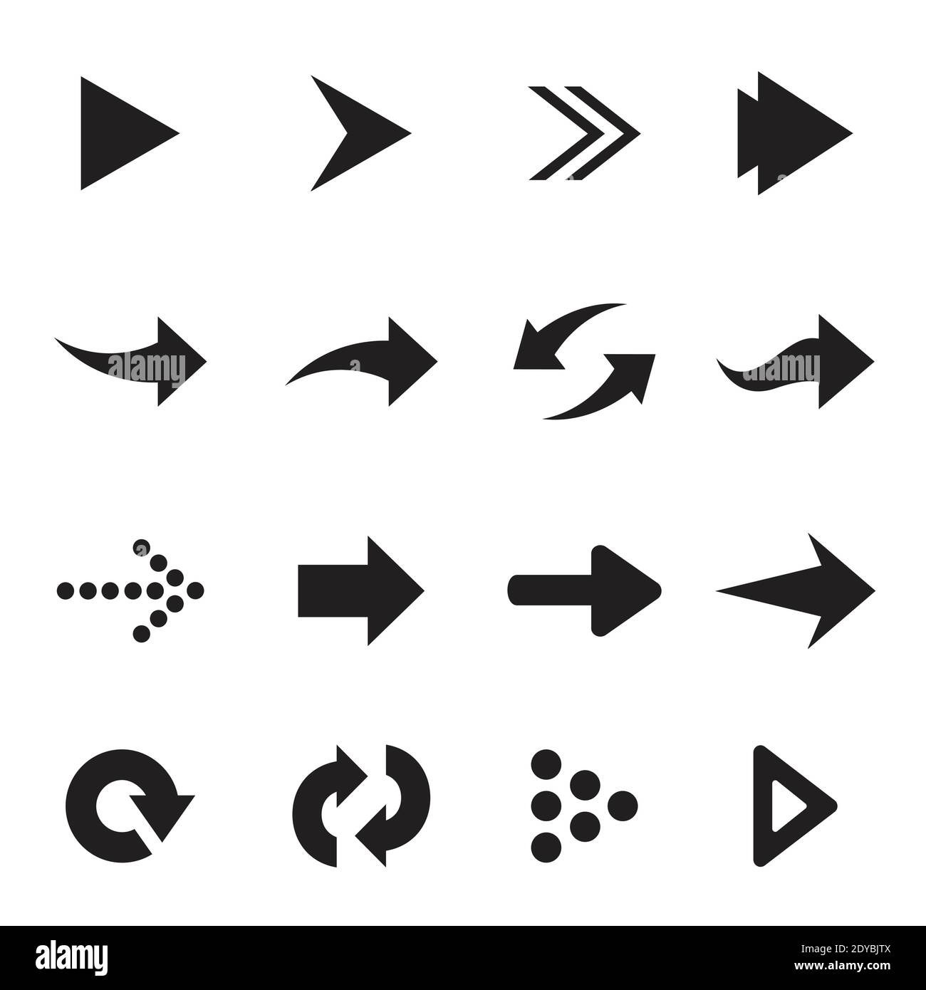 Vector group of arrow on white background Stock Vector Image & Art Alamy