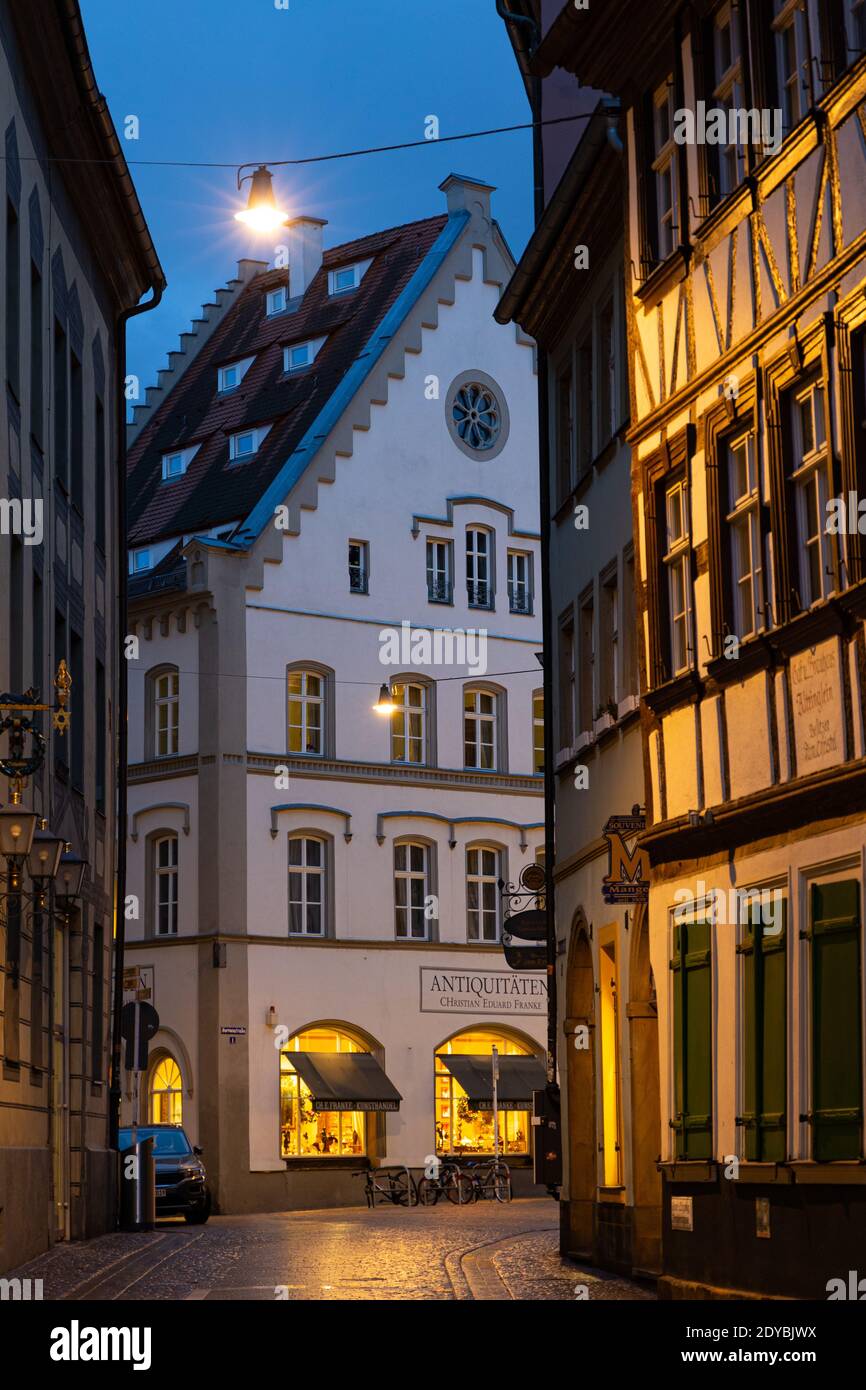 Dominikanerstrasse in Bamberg, Germany Stock Photo
