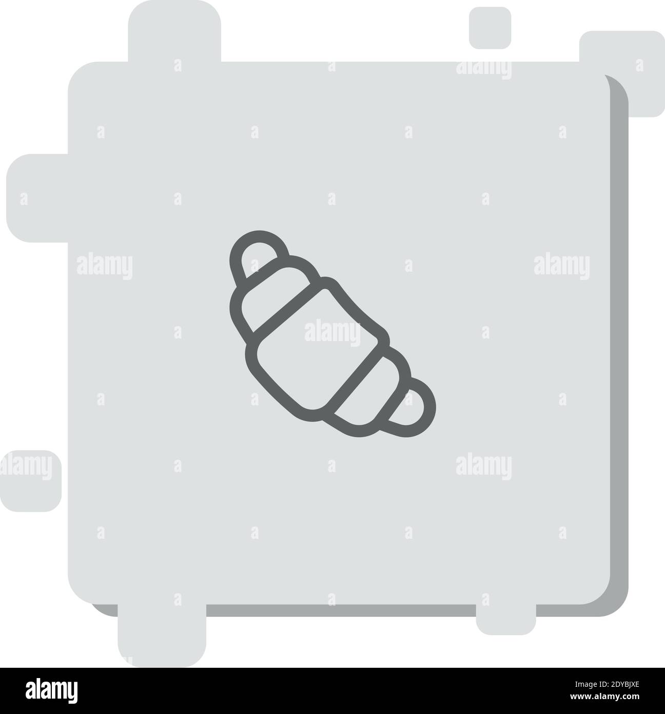 croissant vector icon modern simple vector illustration Stock Vector ...