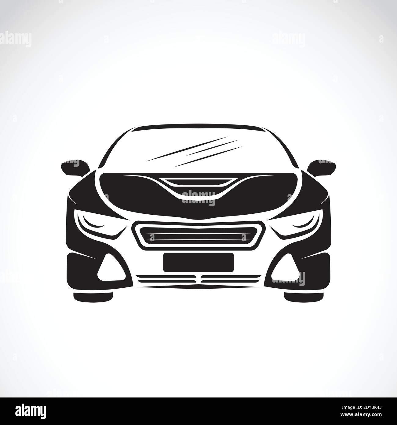 Vector of car design on white background, Vector car logo for your