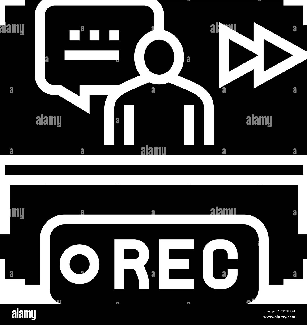 Live recording sign Black and White Stock Photos & Images - Alamy