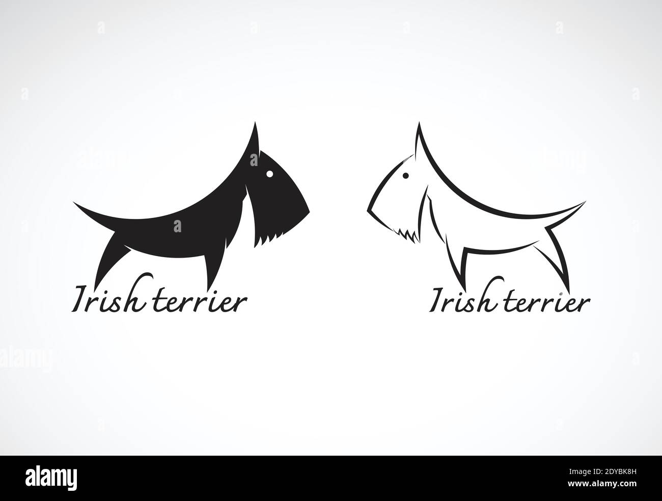 Vector of irish terrier dog esign on white background. Symbol. Animals. Dog Icon. Easy editable layered vector illustration. pets. Stock Vector