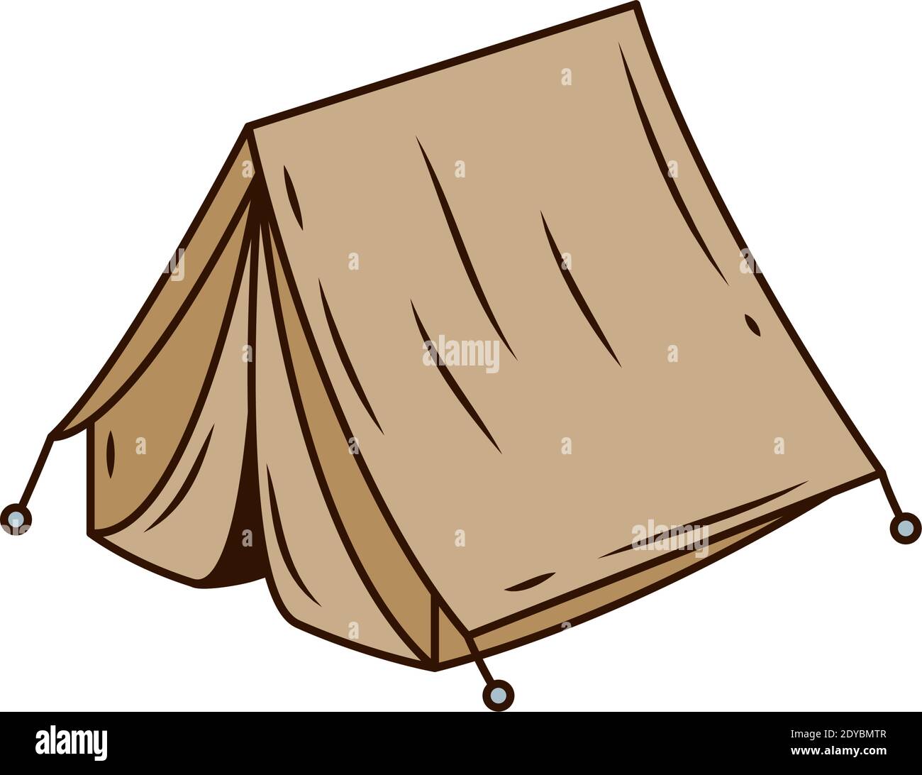 camping tent tool line and fill style icon vector illustration design ...