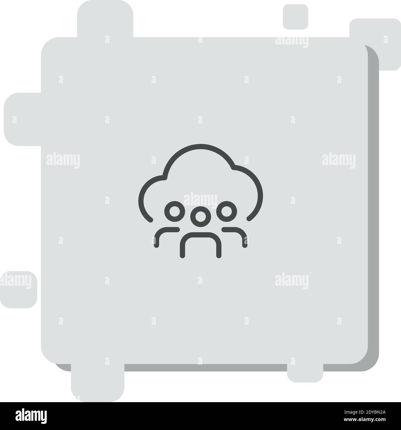 shared folder vector icon modern simple vector illustration Stock Vector