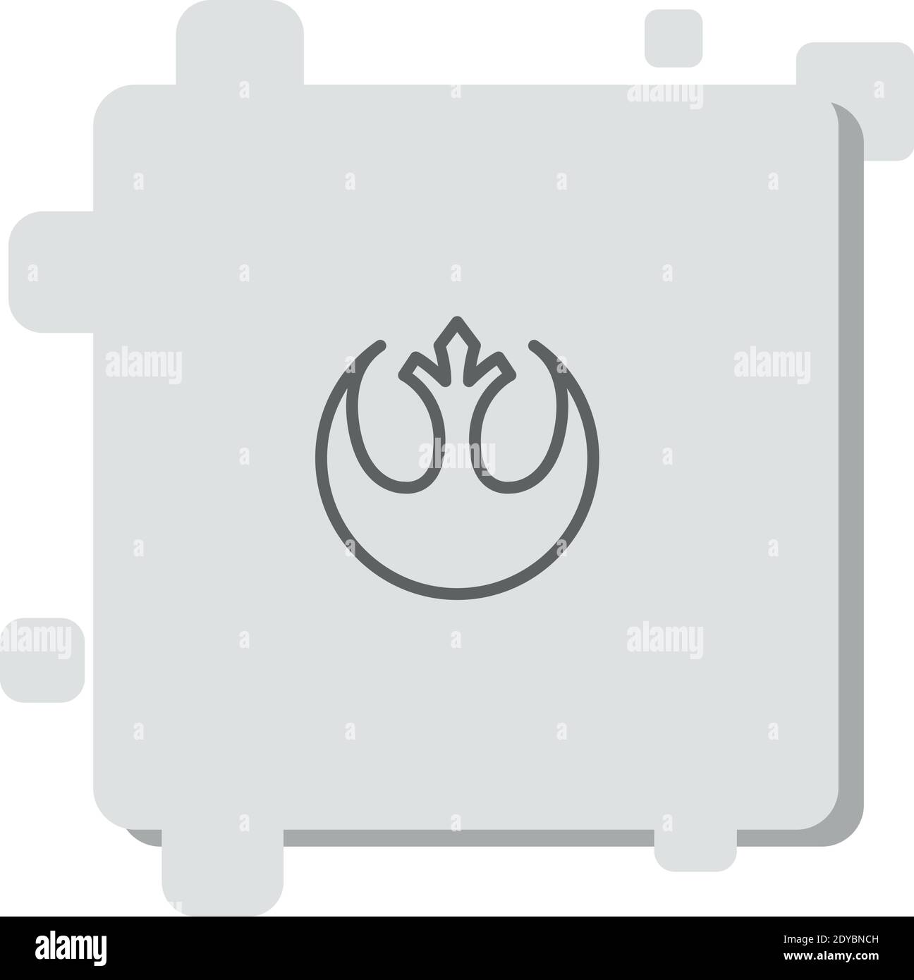 rebel alliance vector icon modern simple vector illustration Stock Vector