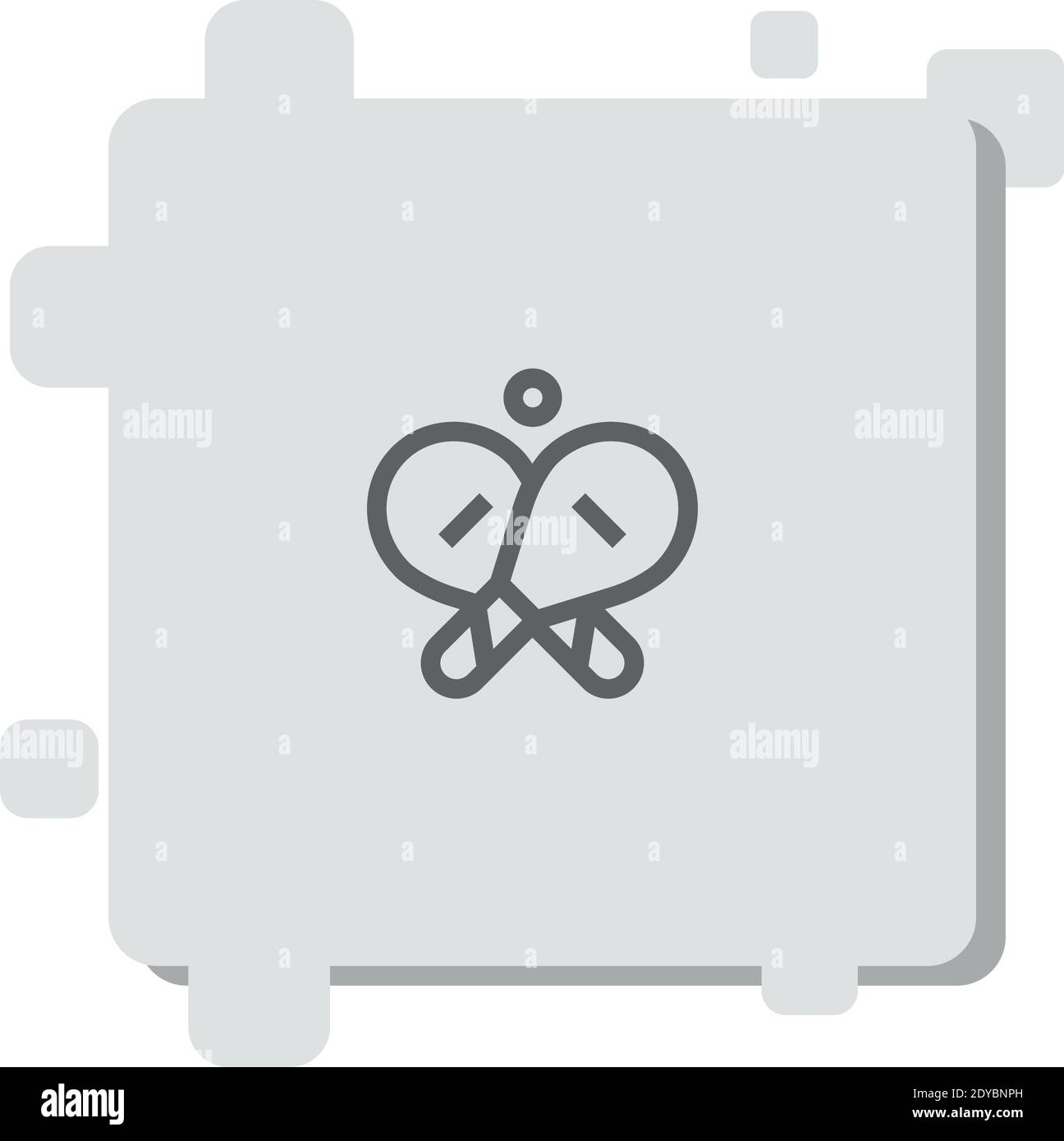 Paddles vector icon modern simple vector illustration Stock Vector