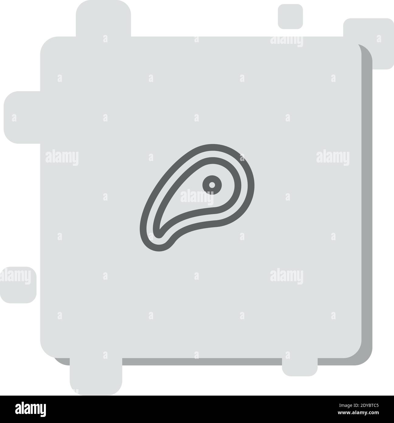 meat vector icon modern simple vector illustration Stock Vector