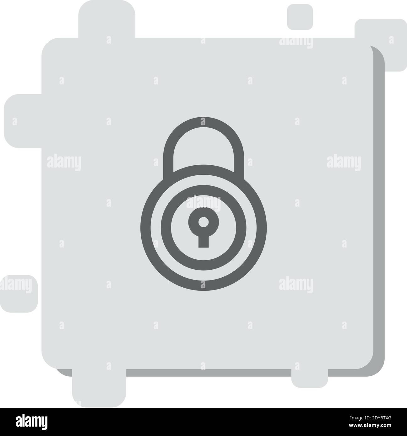 security vector icon modern simple vector illustration Stock Vector