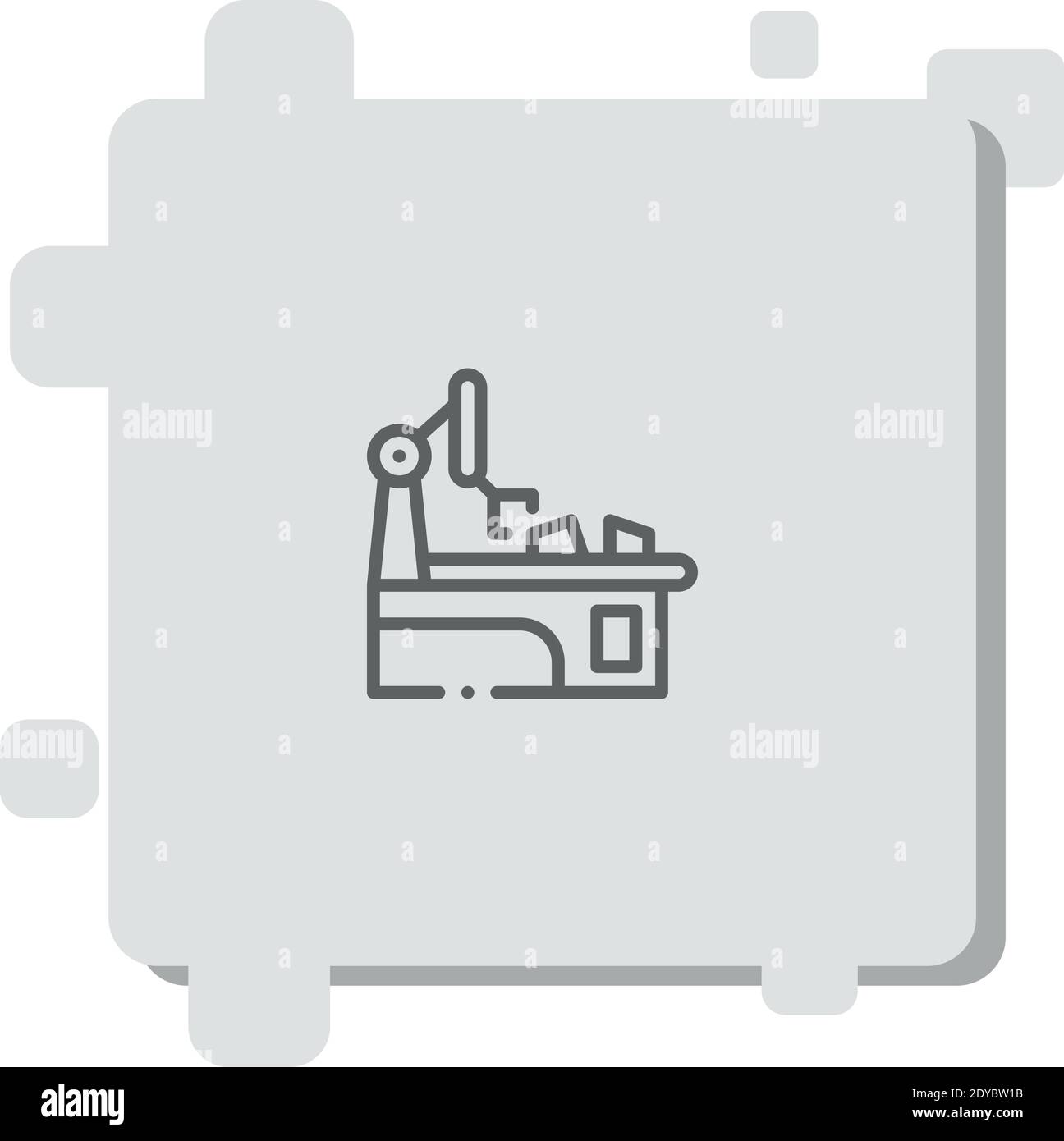 robot arm vector icon modern simple vector illustration Stock Vector