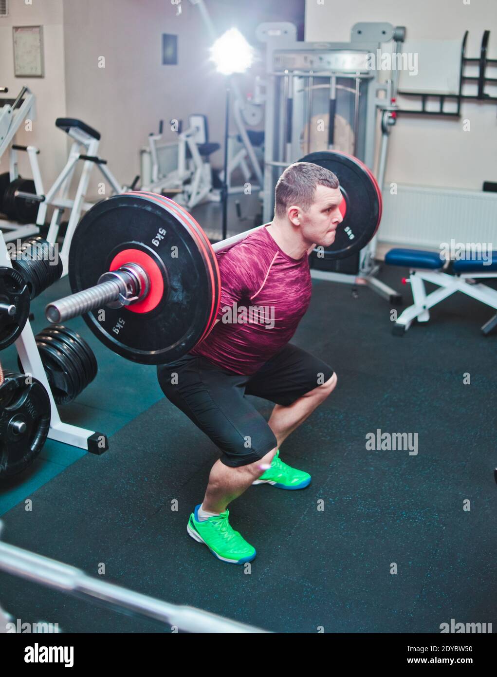 Barbell jump squat hires stock photography and images Alamy