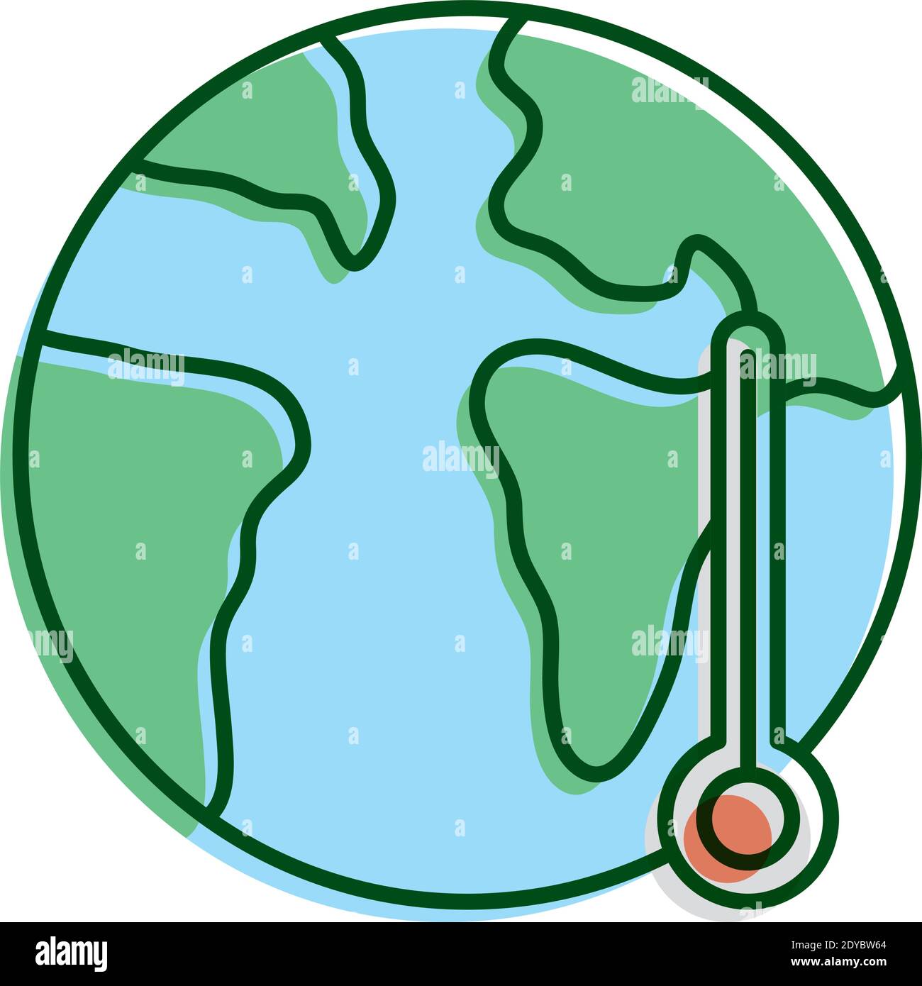 Earth with thermometer hi-res stock photography and images - Alamy