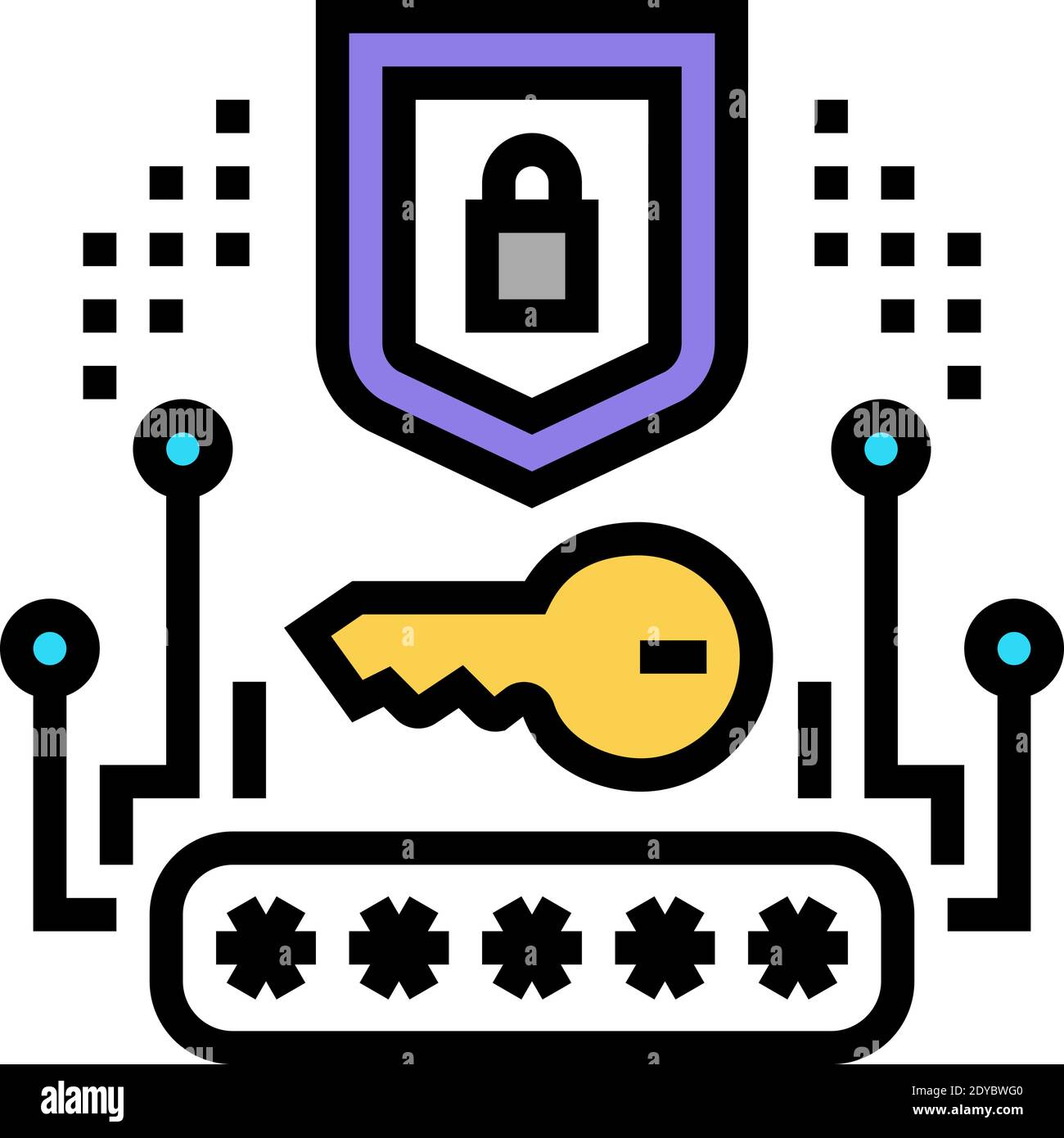 security system color icon vector illustration Stock Vector Image & Art ...