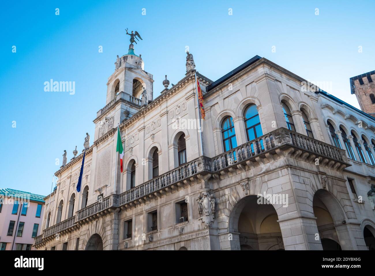 Moretti Scarpari Wing of Moroni Palace, the City Hall of Padua, Veneto, Italy, also called Palazzo Comunale or Sede Municipio di Padova Stock Photo