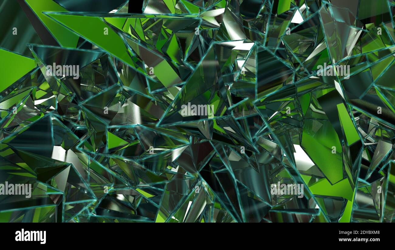 The green modern low poly background 3D rendering Stock Photo - Alamy