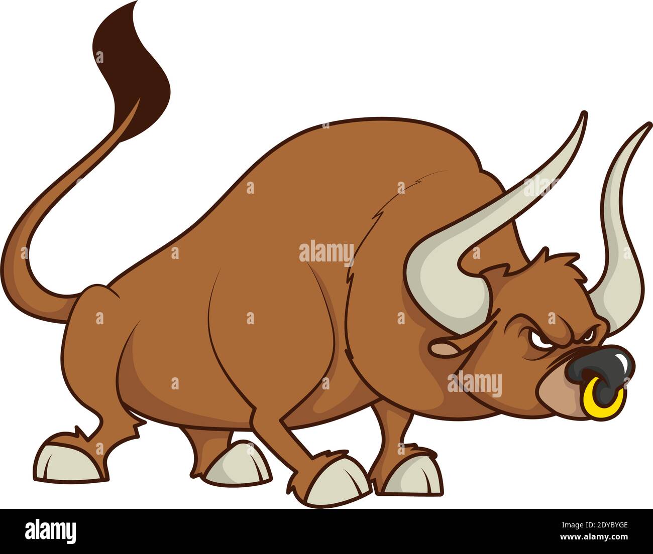 cute bull comic cartoon character vector illustration design Stock Vector Image & Art Alamy