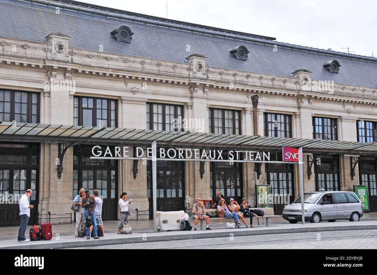 exterior of Bordeaux Saint-Jean railway station, Gironde, Nouvelle Aquitaine, France Stock Photo