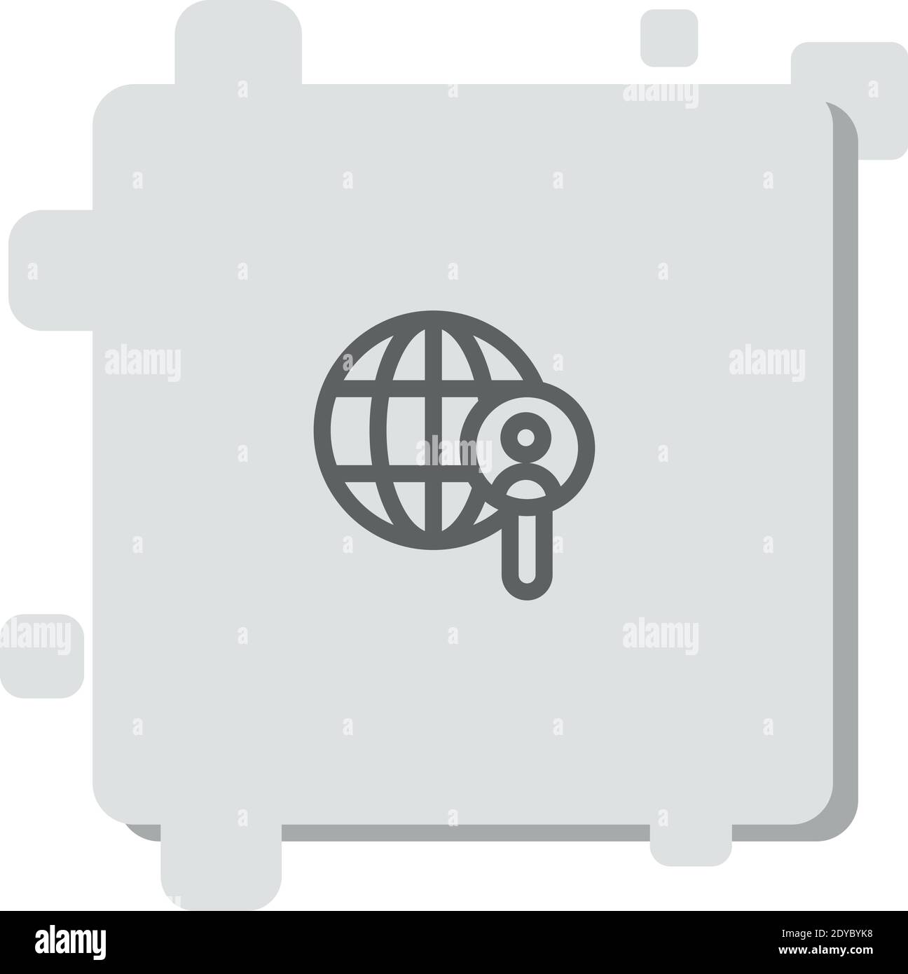 search vector icon modern simple vector illustration Stock Vector Image ...