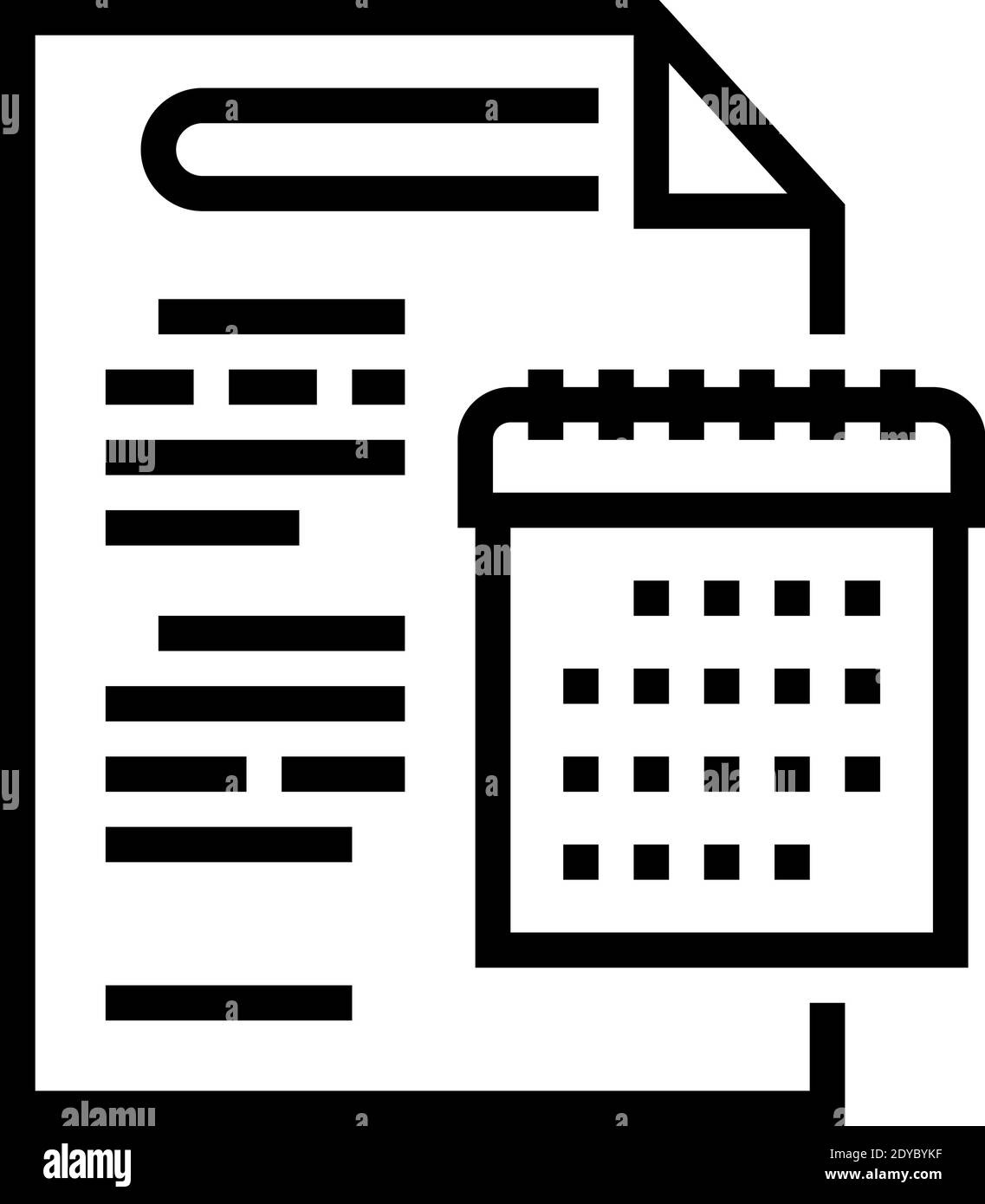 annual report line icon vector illustration Stock Vector Image & Art ...