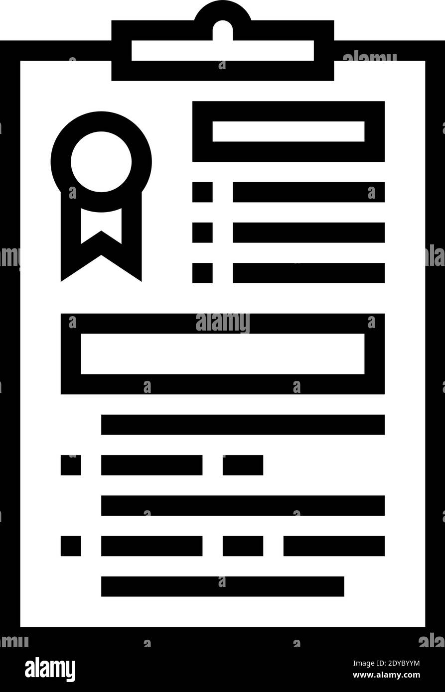 administrative report line icon vector illustration Stock Vector Image ...