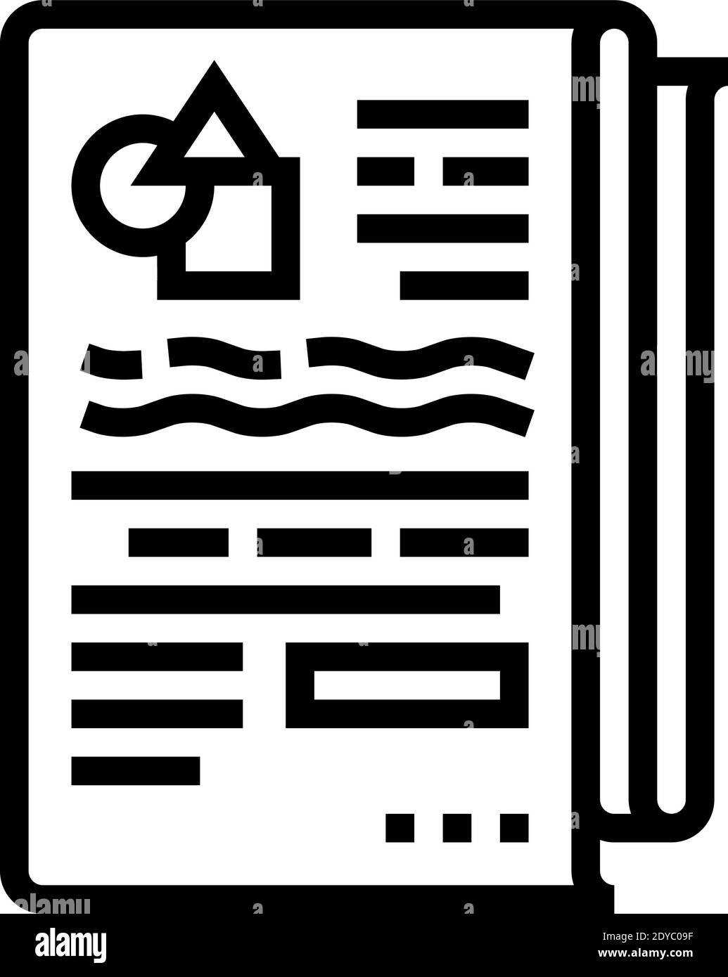 abstract report line icon vector illustration Stock Vector Image & Art ...