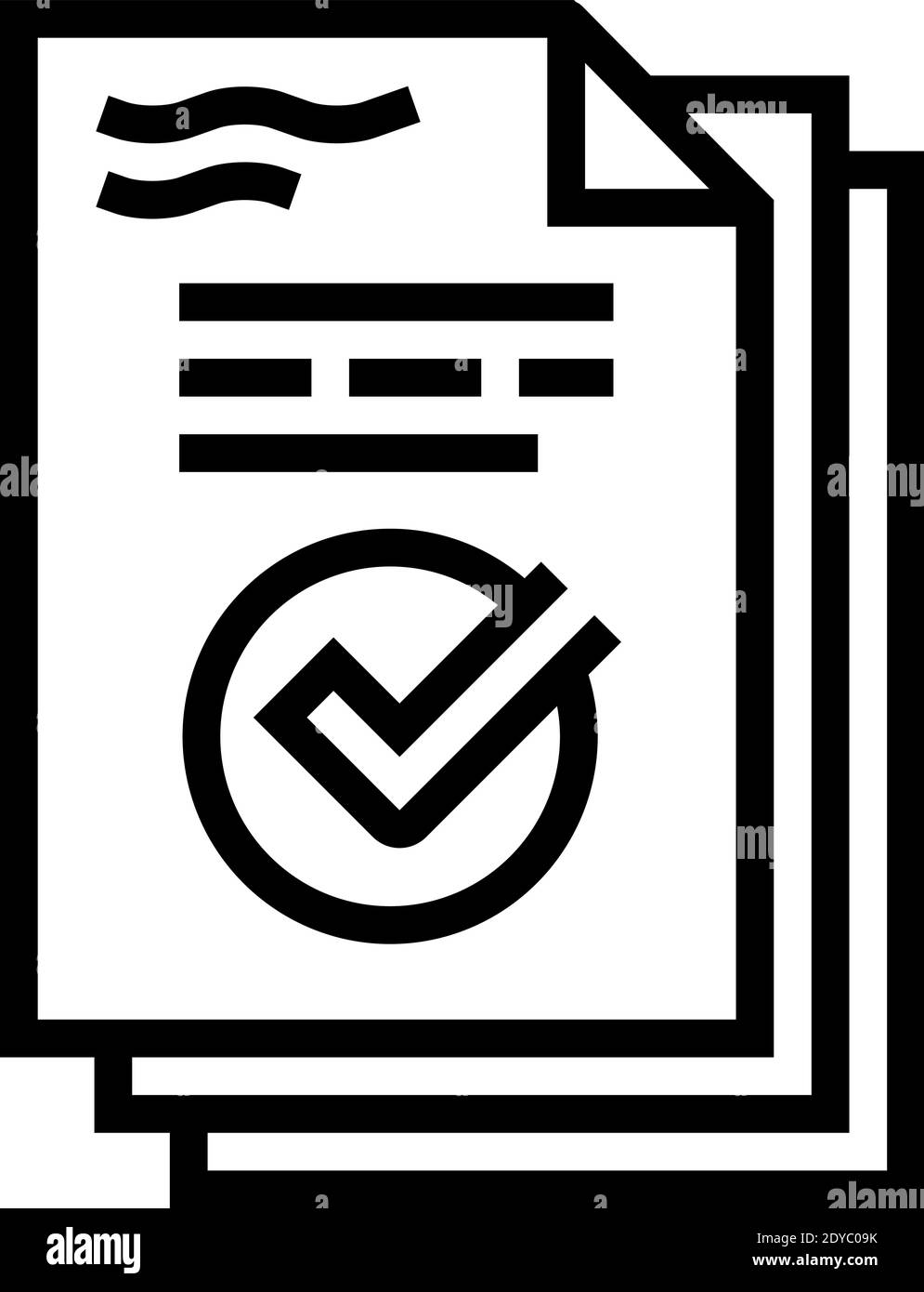 work report line icon vector illustration Stock Vector Image & Art - Alamy