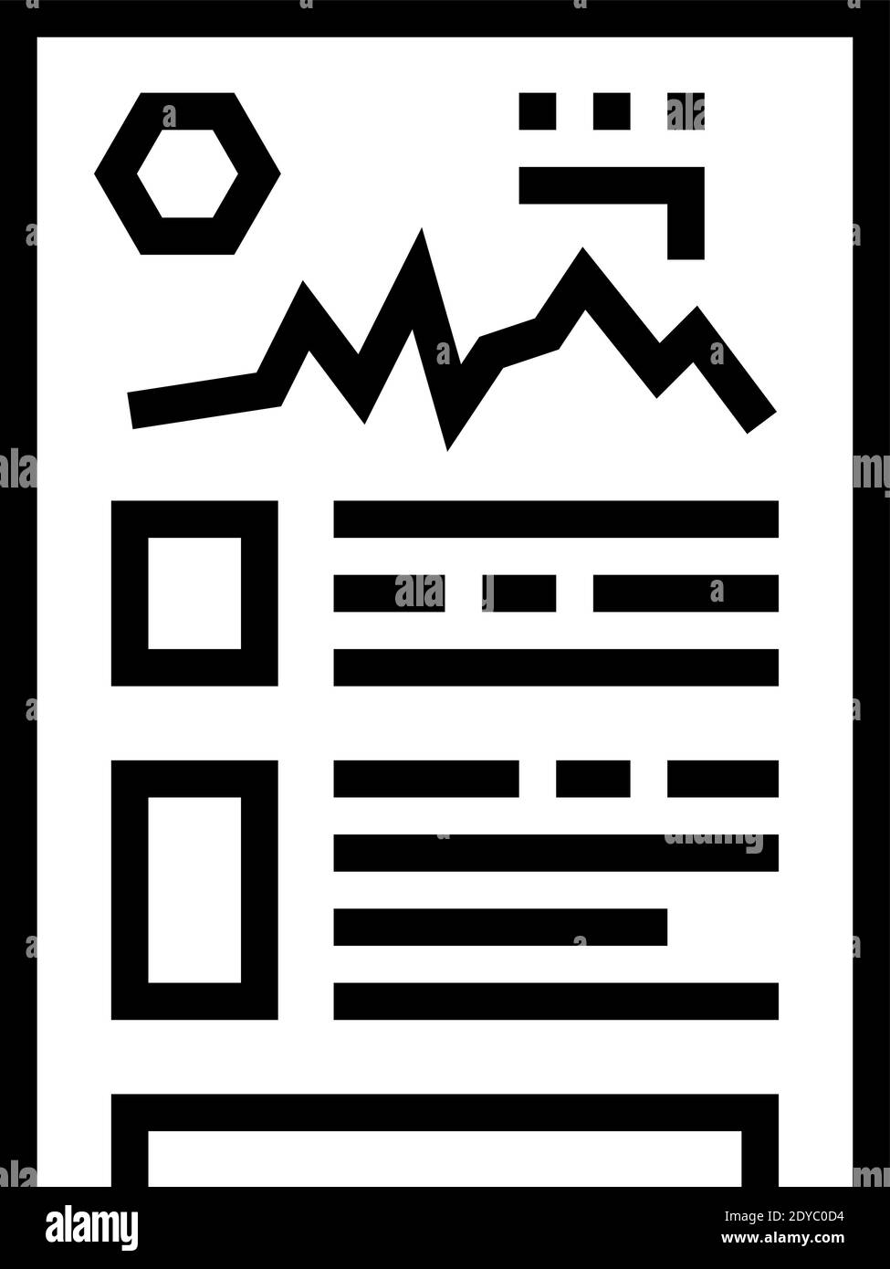 sales report line icon vector illustration Stock Vector Image & Art - Alamy