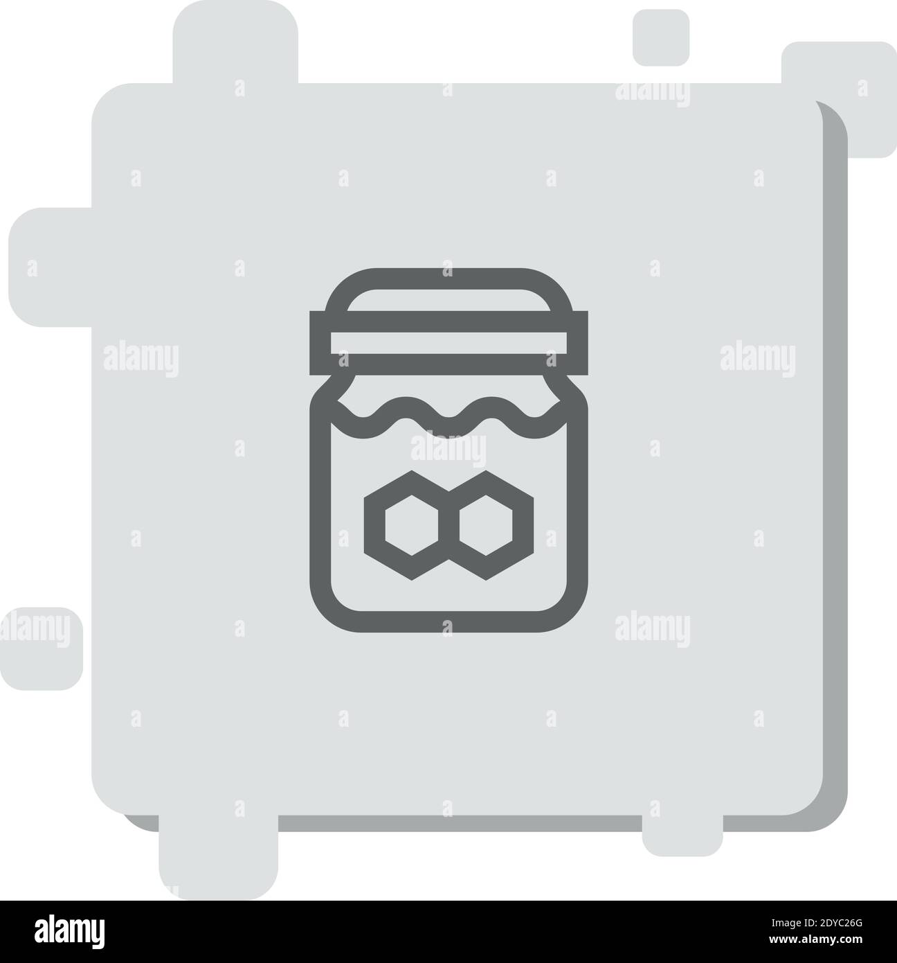 honey jar vector icon modern simple vector illustration Stock Vector ...