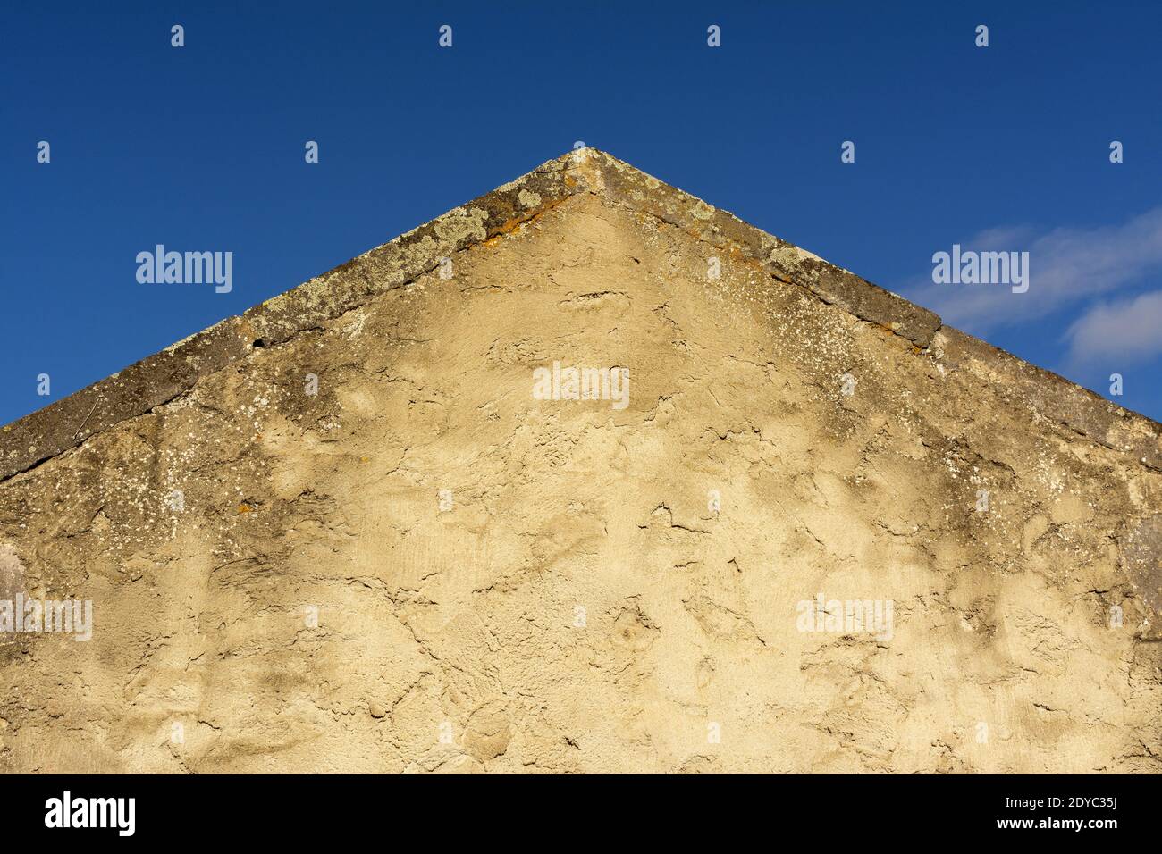A low angle shot of building walls forming a pyramic Stock Photo - Alamy