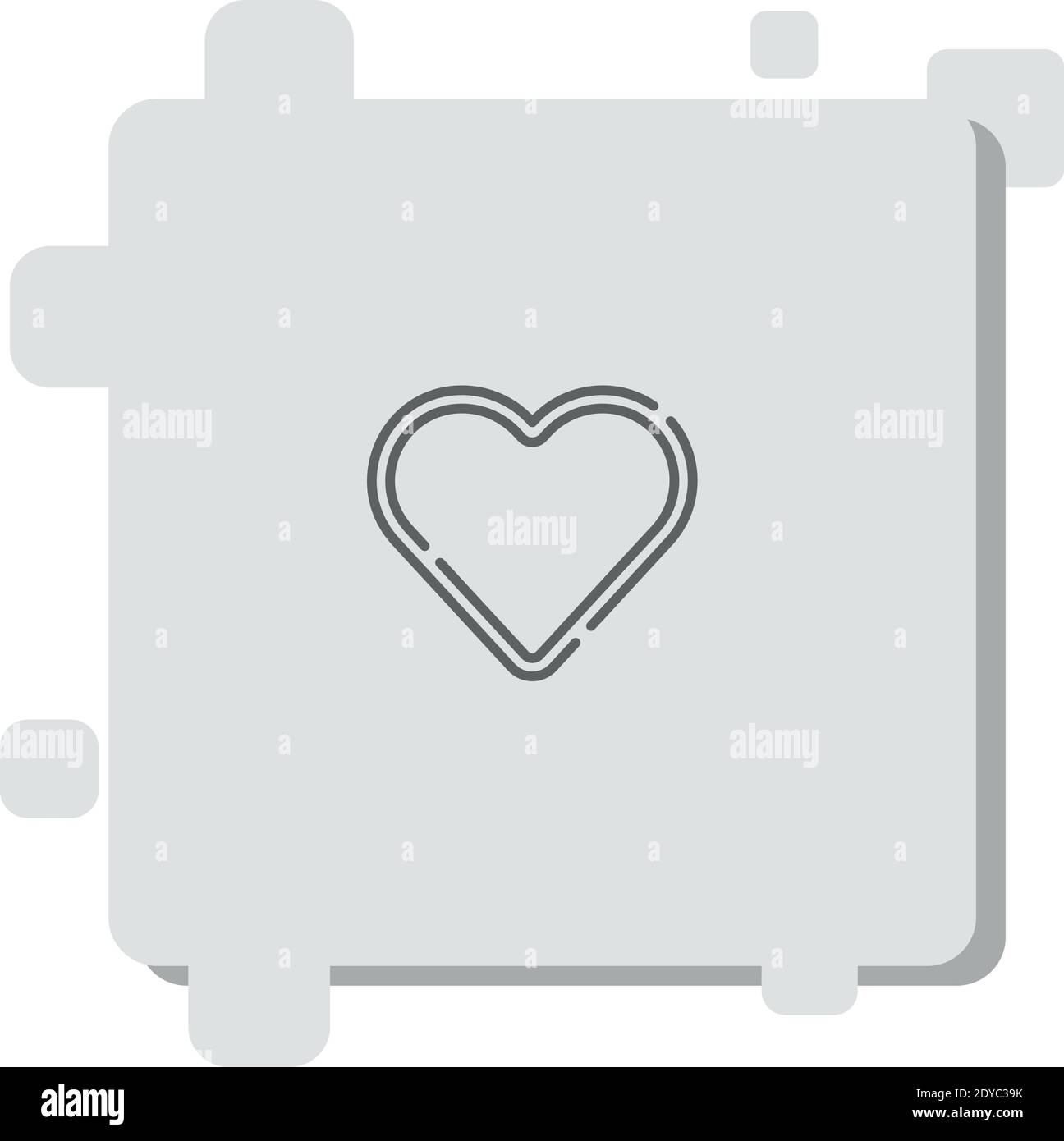 heart vector icon modern simple vector illustration Stock Vector Image ...