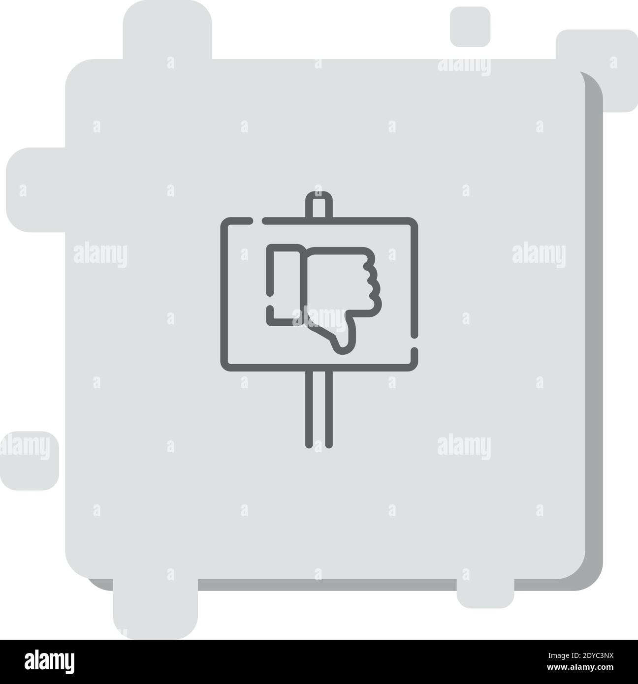 protest vector icon modern simple vector illustration Stock Vector